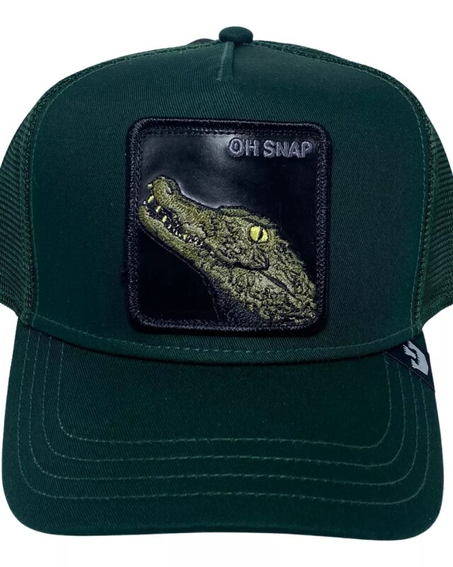 Gorra Goorin Bros Trucker Baseball - The Oh Snap Alligator Verde