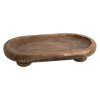 BANDEJA OVAL MADERA 50X30X6CM Unica