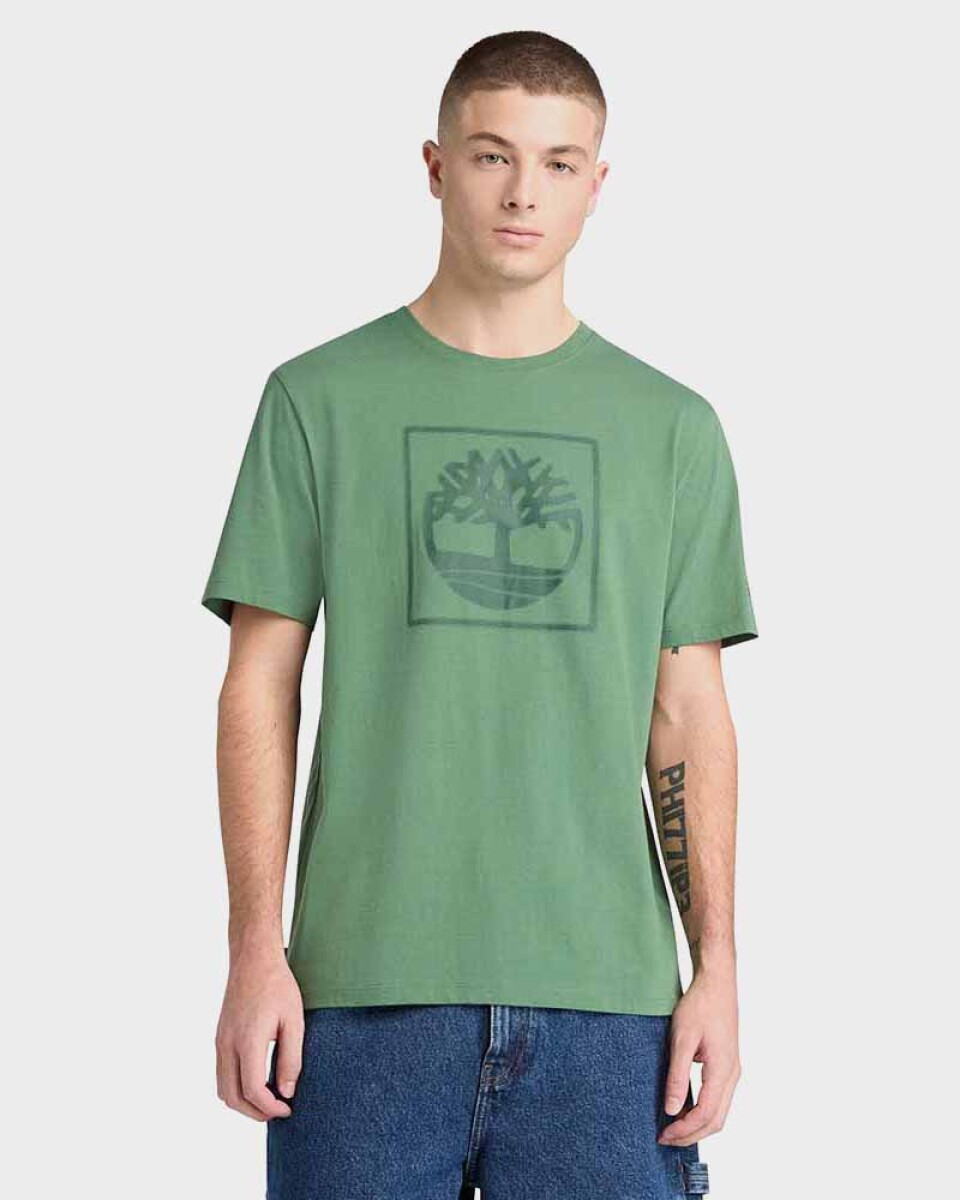 Polera Square Logo Graphic SS Tee Hombre - A6z 