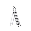 Escalera Tijera 5 Escalones De plastico Negro/Blanco