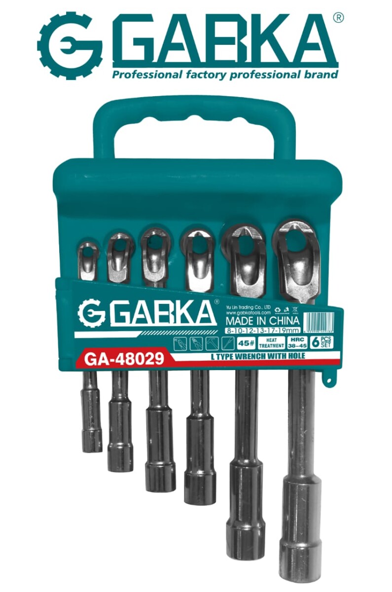 JGO D/TUBOS TIPO "L" GABKA 6 PZAS GA-48029.- 