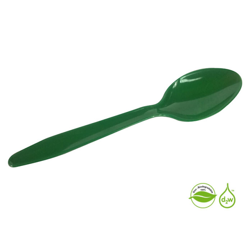 Cuchara Biodegradable x10 Unidades Verde
