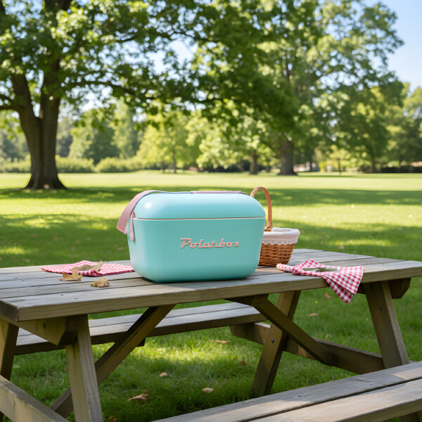 Conservadora Hielera Vintage 20L Litros Latas Hielo Polarbox Color Verde