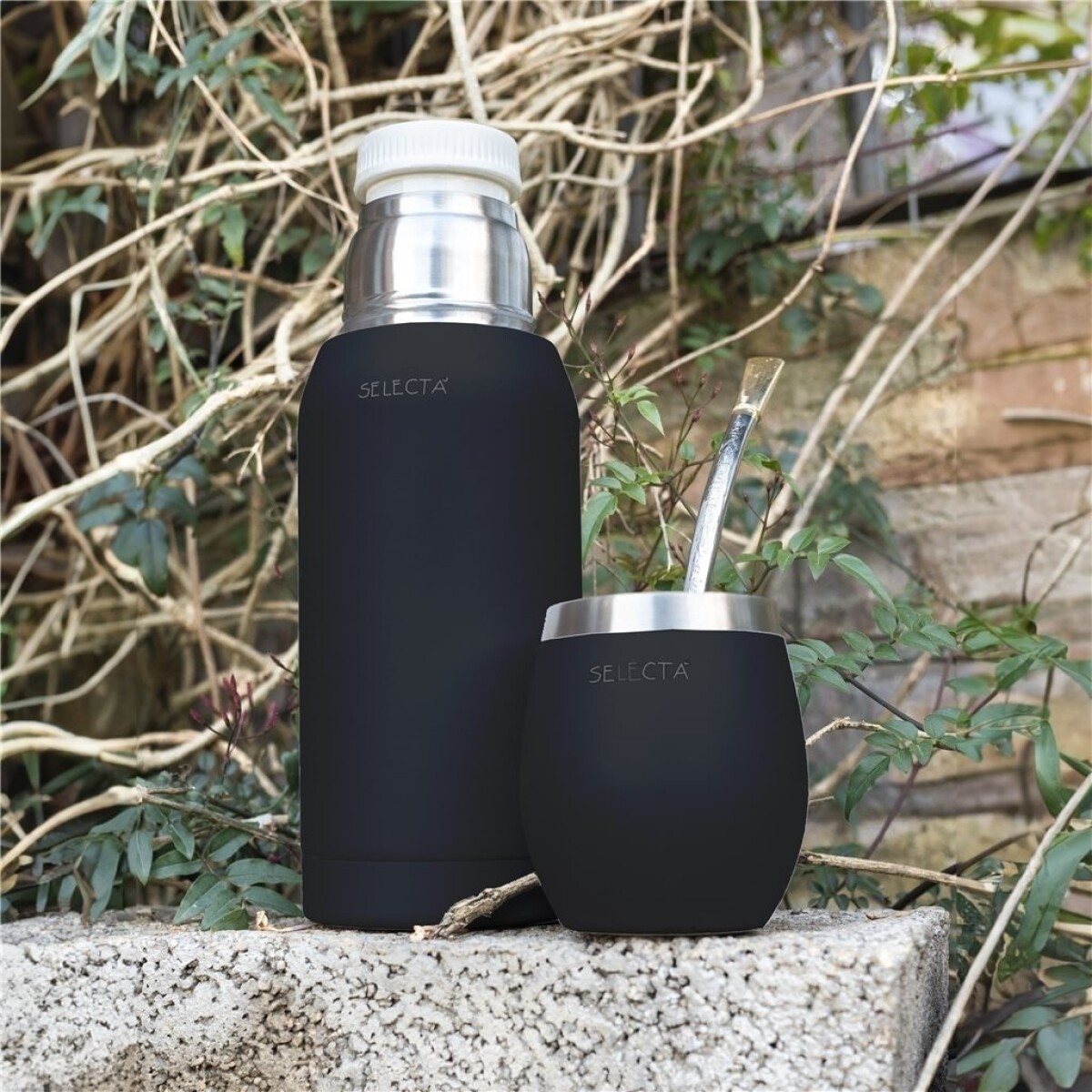 Termo 750ml Doble Pared Selecta Negro 
