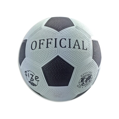 Pelota de Fútbol Oficial N5 Goma BLANCO-NEGRO