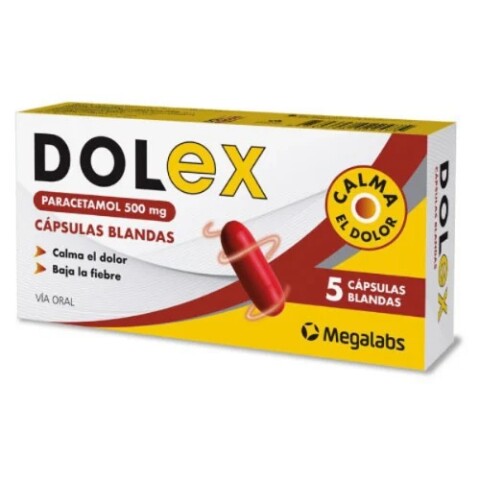 Dolex 500 Mg Roemmers Cápsulas 5 Unidades Dolex 500 Mg Roemmers Cápsulas 5 Unidades