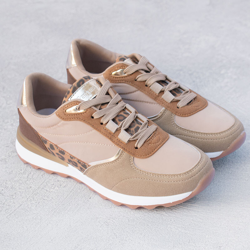 Zapato Dama Panama Jack KHAKI