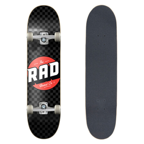 Skate Completo RAD Checkers 8.0" - Black / Ash Skate Completo RAD Checkers 8.0" - Black / Ash