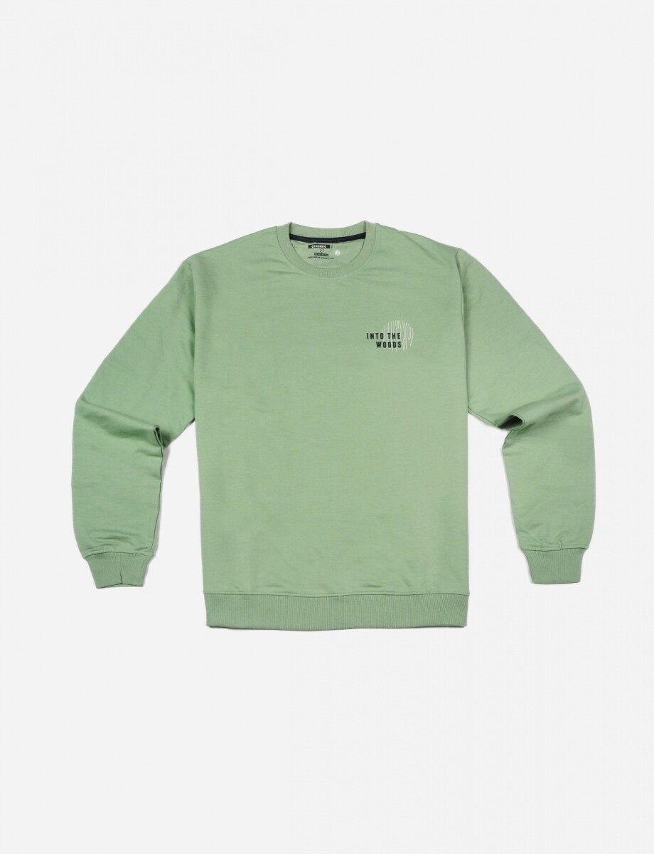 Sweatshirt a la base - VERDE PASTEL 