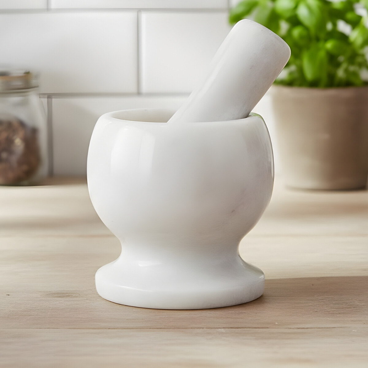 Mortero de marmol - BLANCO 