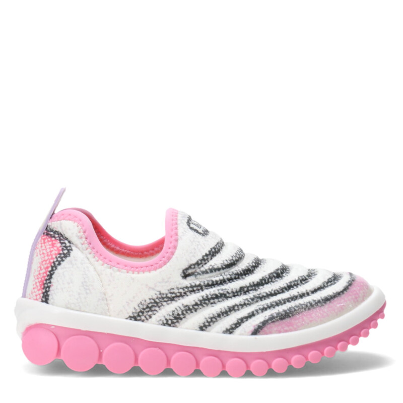 Championes Infantiles Bibi Roller 2.0 Gris - Rosa