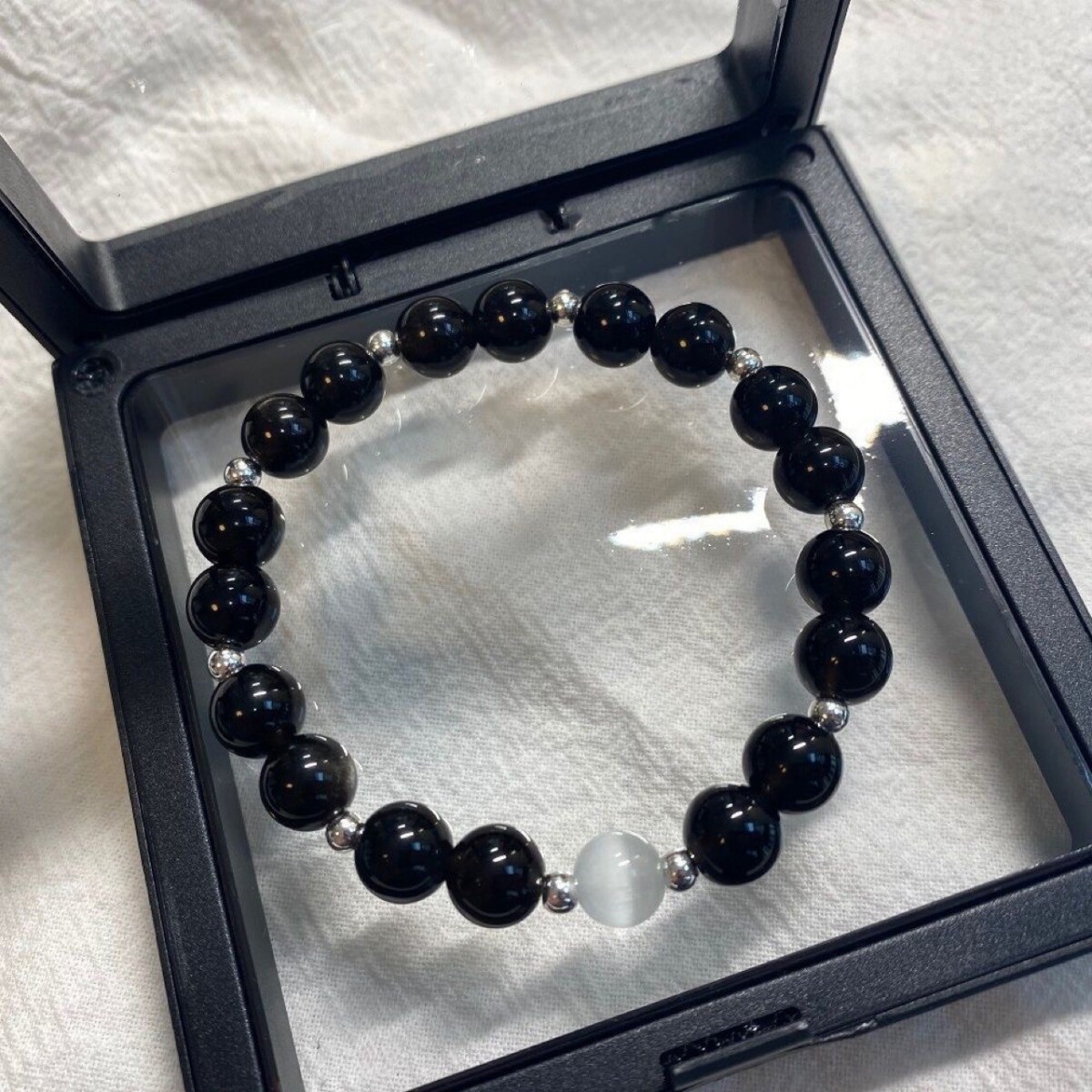Pulsera De Dama En Estuche - Negro 