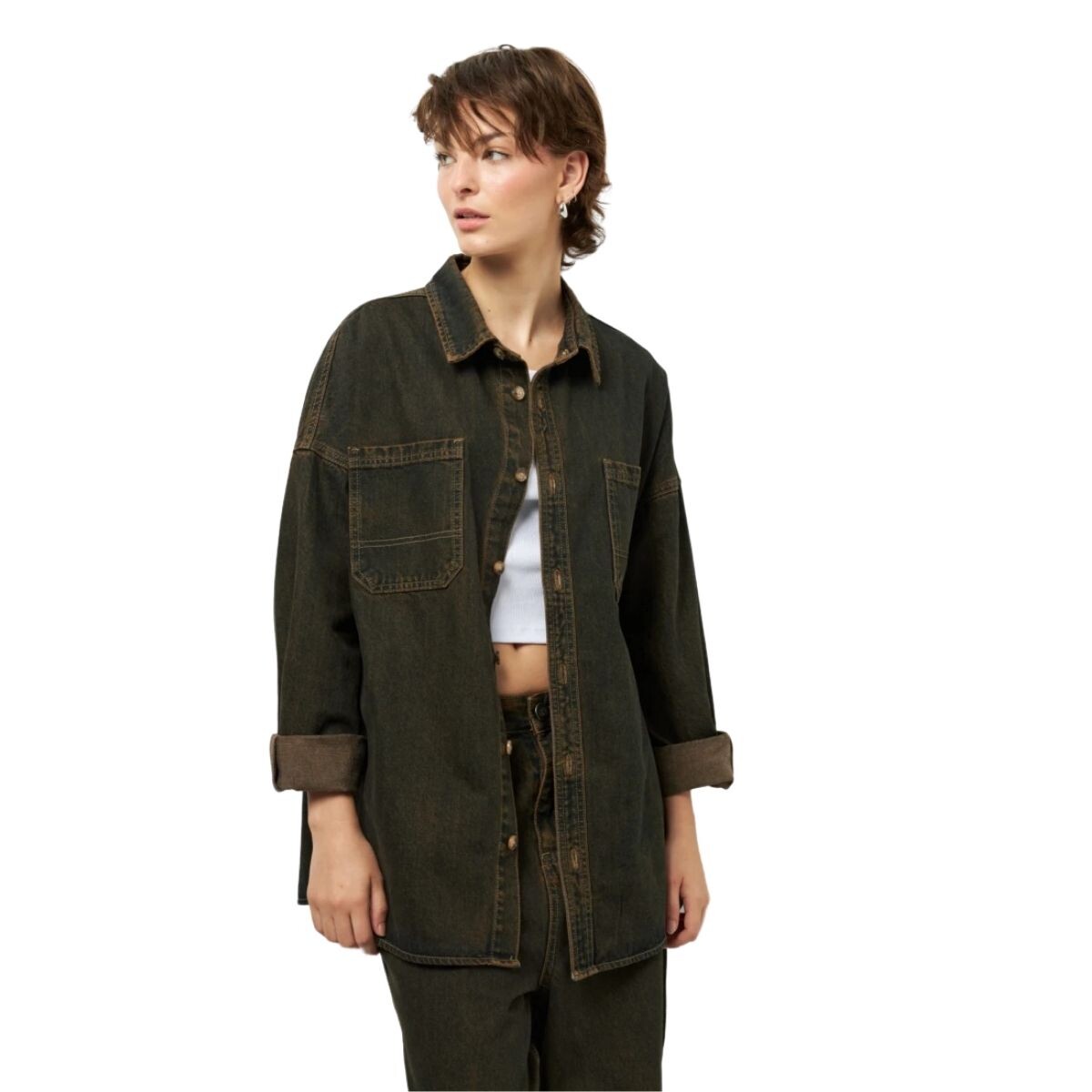 CAMISA KEINE - CHOCOLATE 