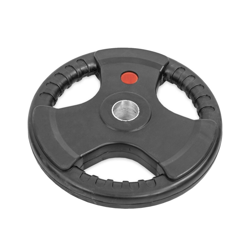 Disco Pesa Olímpica Recubierta Lumax con 3 Agarres 10KG Disco Pesa Olímpica Recubierta Lumax con 3 Agarres 10KG