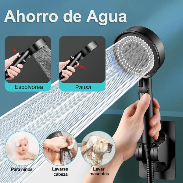 Duchero Lluvero Teléfono Ducha Baño 5 Modos Con Soporte Duchero Lluvero Teléfono Ducha Baño 5 Modos Con Soporte