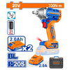 LLAVE DE IMPACTO 330NM A BATERIA 20V + 2 BAT 2.0AH + CARGADOR + 1 DADO + VALIJA LLAVE DE IMPACTO 330NM A BATERIA 20V + 2 BAT 2.0AH + CARGADOR + 1 DADO + VALIJA