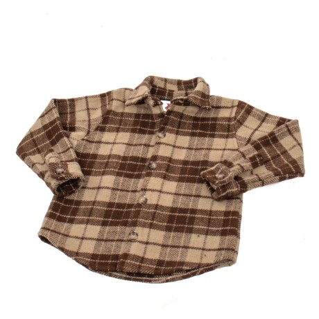 Camisa Tartan de niño Beige