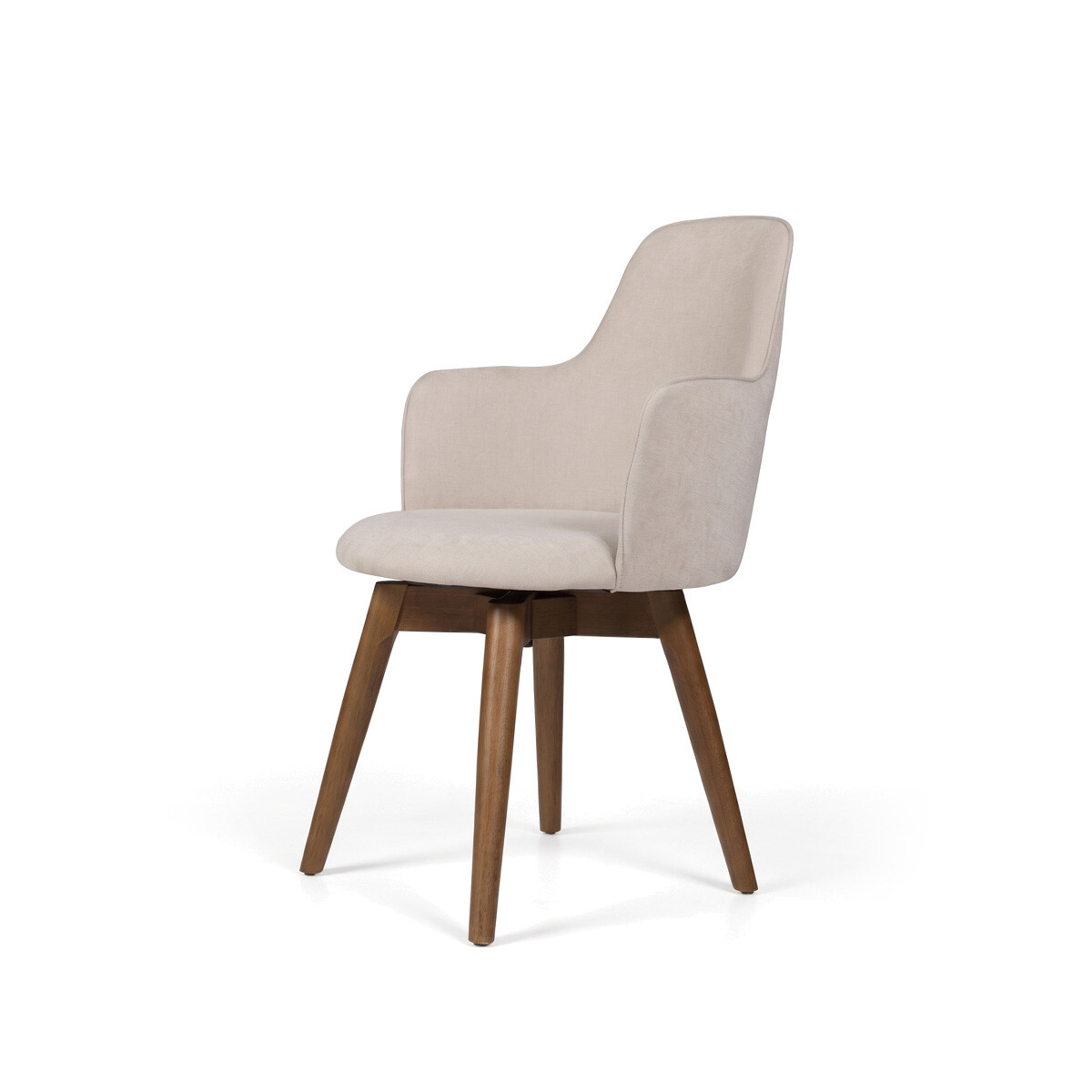 Silla Giratoria Laura - Tela Microfibra - T2172 (Beige) 