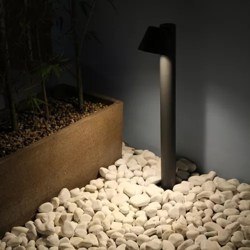 LUMINARIA BOLARDO TOP NEGRO ALTO Bolardo Eco Top 80 cm de Altura Negro