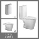 JUEGO INODORO, TAPA Y MOCHILA FERRUM LINEA MARINA descarga a 25 cms. BLANCO