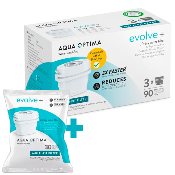 Repuesto Aqua Optima Envolve (3+1) Para 120 Días FILTRO AQUA OPTIMA 30D PACK X4 EVS111