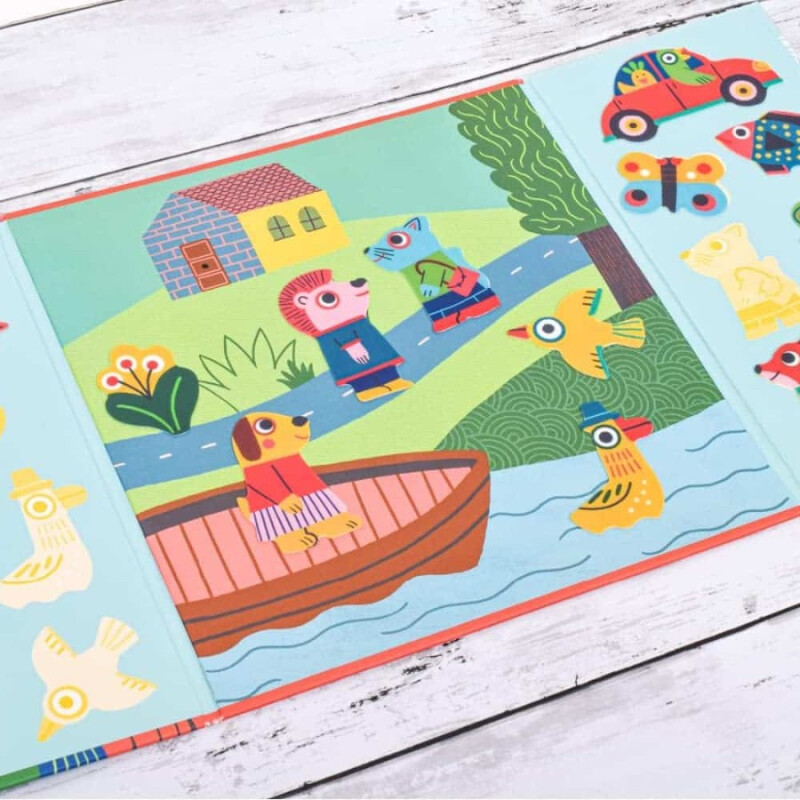 Stickers reutilizables de animales Stickers reutilizables de animales