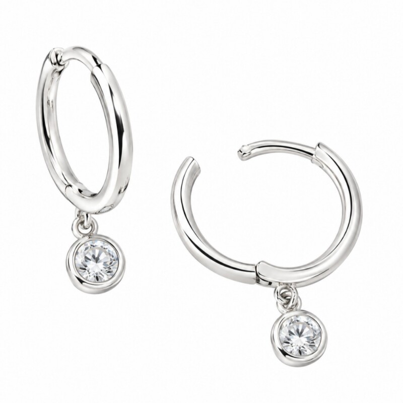 Aros con Zirconia pendiente Aros con Zirconia pendiente