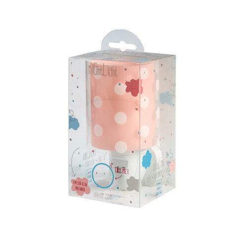 Veladora infantil DOTS CORAL coral lunares blancos DA0104