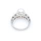 Anillo oro 18k blanco,brillantes y perla de cultivo 9,5mm Anillo oro 18k blanco,brillantes y perla de cultivo 9,5mm