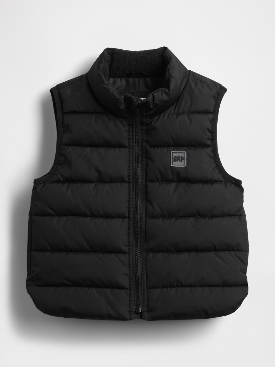 V-FRCH PUFFER VEST - BLACK 1 