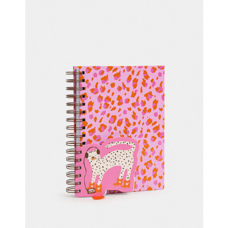Cuaderno A5 Anillado Con Memo Con Formita Y Stickers Rosa Claro