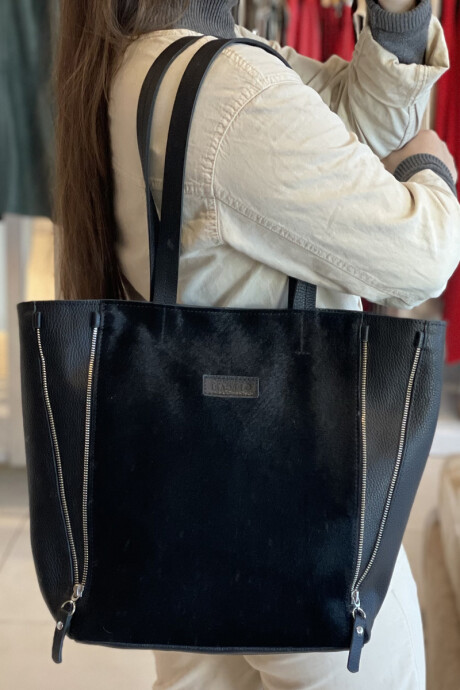 Bolso pampa Negro pelo