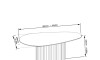 Mesa de centro Organic small - Linea Manhattan Natural / Blanco