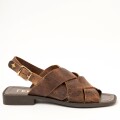 Imagen de Sandalias Entrecruzada - Chocolate