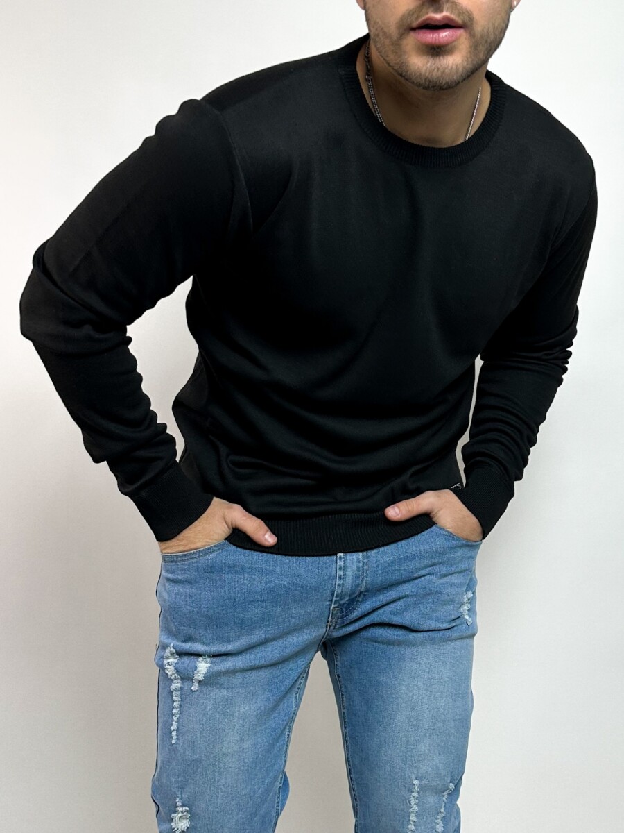 Sweater tejido Sigur - Negro 