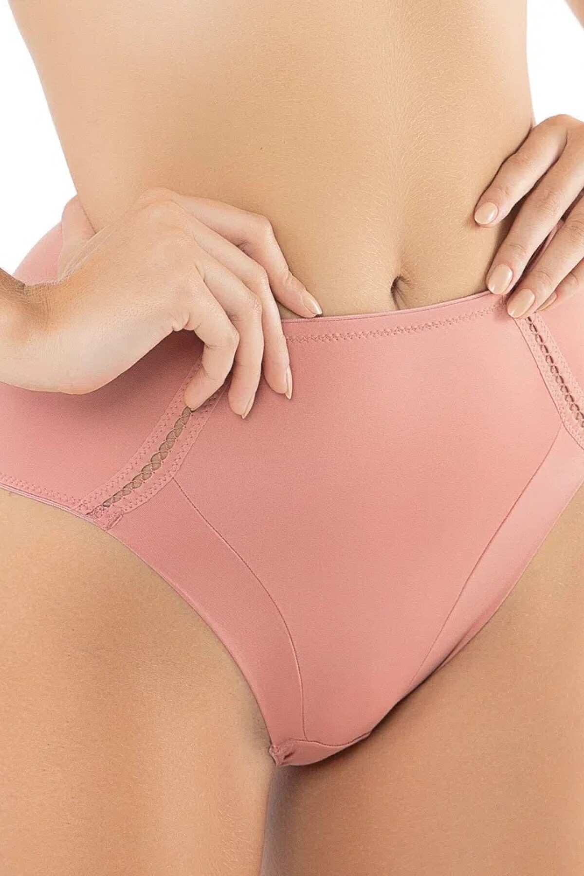 DEL RIO Bombacha de Lycra Rosa Chá