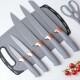 Utensilios Y Cuchillos Cocina Con Soporte Y Tabla Set 19pcs Color Gris Utensilios Y Cuchillos Cocina Con Soporte Y Tabla Set 19pcs Color Gris