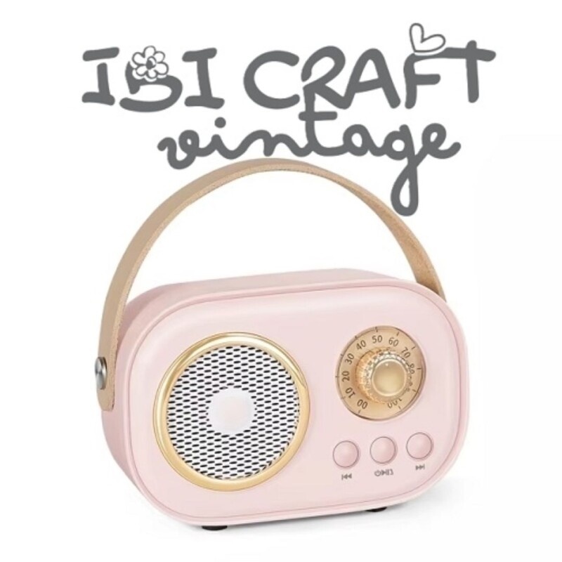 Parlante Mini Bluetooth Vintage- Ibi Craft Parlante Mini Bluetooth Vintage- Ibi Craft