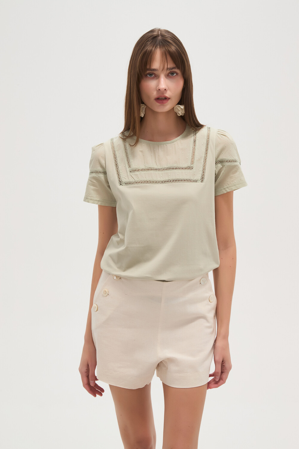 Remera Arboletes Verde Grisaceo