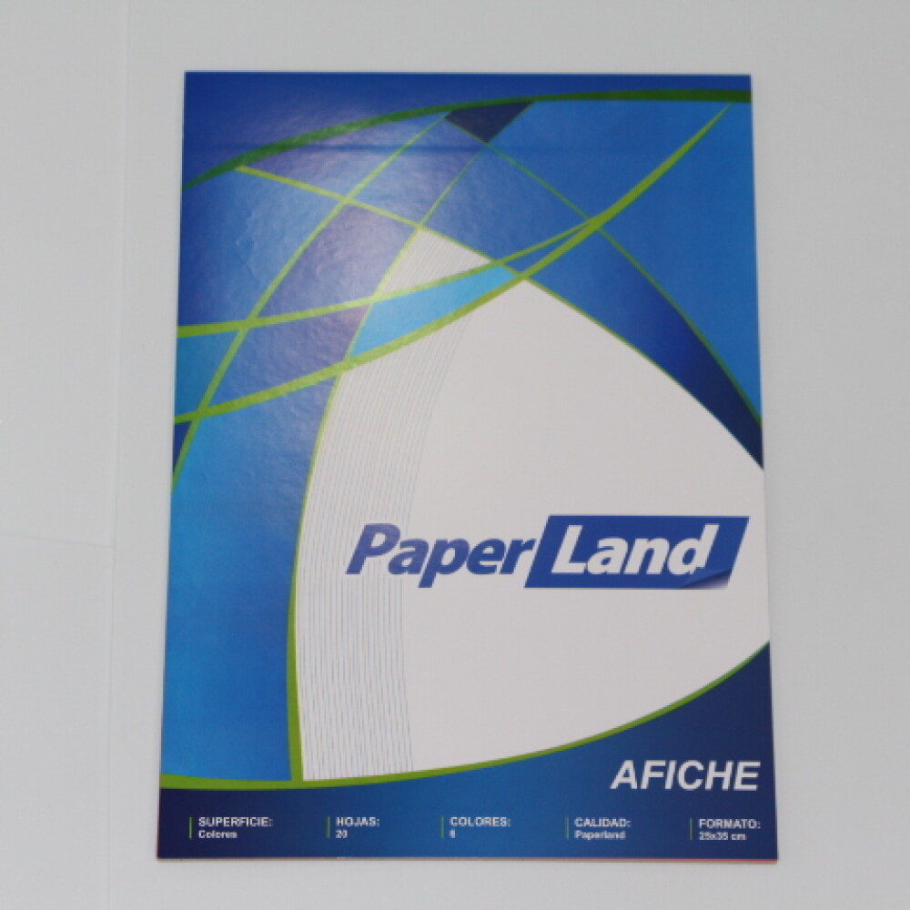 BLOCK AFICHE PAPERLAND 1/8 W. 20 HOJAS BLOCK AFICHE PAPERLAND 1/8 W. 20 HOJAS
