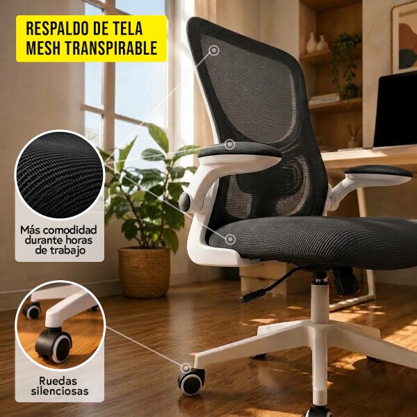 Silla de escritorio Oficina Sillon Ejecutiva Ergonomica Apoyabrazos Regulables IMBACK Color Negro Silla de escritorio Oficina Sillon Ejecutiva Ergonomica Apoyabrazos Regulables IMBACK Color Negro