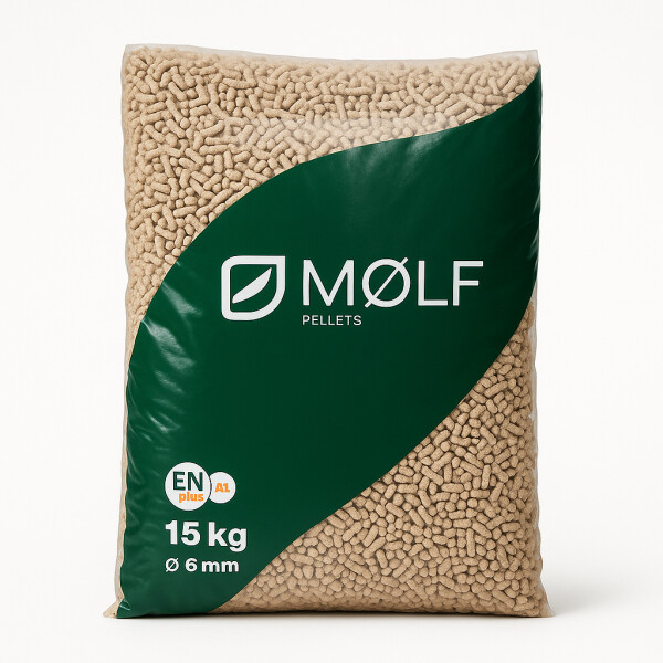 Bolsa 15 kg de pellet de pino certificado Bolsa 15 kg de pellet de pino certificado
