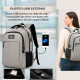 Mochila Urbana Viaje Antirrobo Notebook Matein 1007 28l Gris