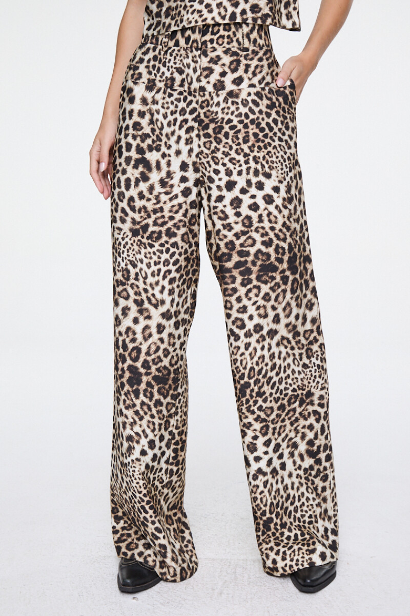 PANTALÓN ANIMAL PRINT ANCHO Animal Print