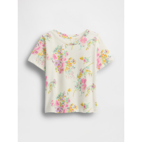 SPRING BF FASH SS PRINT TEE MULTI FLORAL