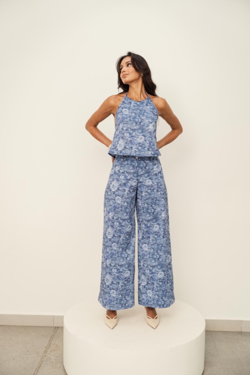 PANTALON GRETTA DENIM BLOOM PANTALON GRETTA DENIM BLOOM