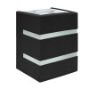 APLIQUE DE PARED VCP G9 2 ABERTURAS NEGRO APLIQUE DE PARED VCP G9 2 ABERTURAS NEGRO