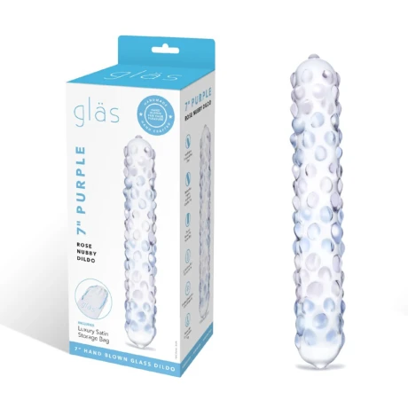 Purple Rose Nubby Dildo Vidrio Glas Purple Rose Nubby Dildo Vidrio Glas
