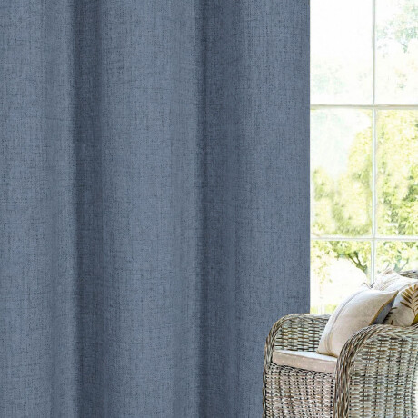 Set x2 Cortina Blackout 140x230 Cm Living Dormitorio Gris Azulado