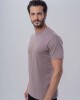 Remera manga corta Taupe